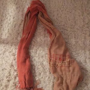 a cute peachy distressed scarf!
